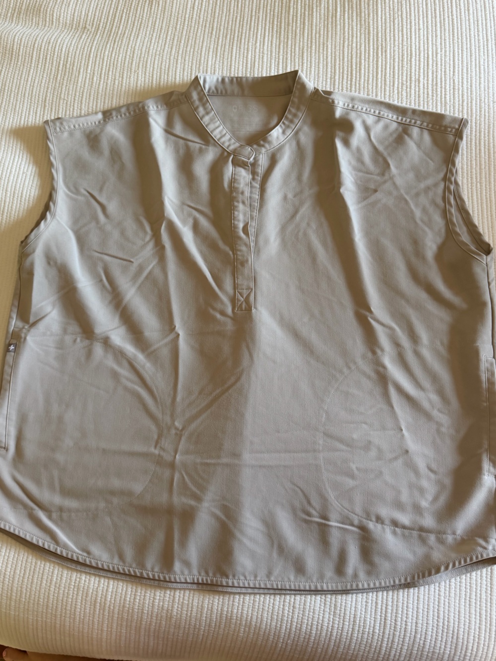 Figs Rafaela Scrub Top in Bone color - Picture 3 of 4